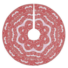 ピンクの飾りツリースカート ブラッシュドポリエステルツリースカート