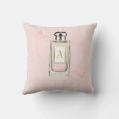 ピンクの香フランスのりボトルシックモノグラムパーソナル クッション (裏面)