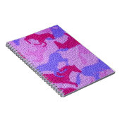 ピンクの馬のキャンバス ノートブック (右側)