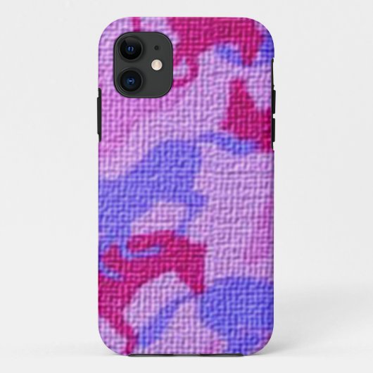 ピンクの馬のキャンバス Case-Mate iPhoneケース (裏面)