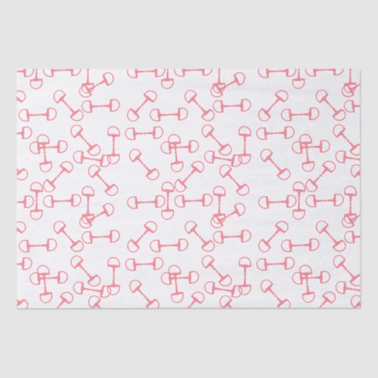 ピンクの馬乗り 薄葉紙 (正面)