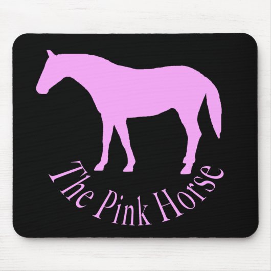 ピンクの馬2 マウスパッド (正面)