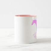 ピンクの馬 ツートーンマグカップ (中央)
