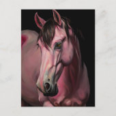 ピンクの馬 ポストカード (正面)