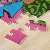 ピンクの髪と三番目の目の女性 ジグソーパズル (側面)