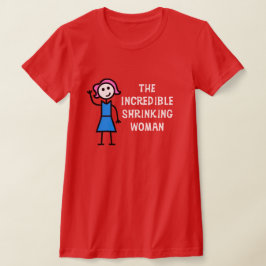 ピンクの髪の信じられないほどの収縮の女性 Tシャツ