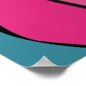 ピンクの髪の美しい ポスター (角)