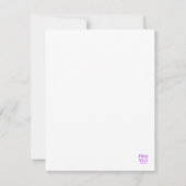 ピンクの髪の誕生日人魚 カード (裏面)