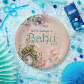 ピンクの魅惑された森の妖精の庭 ペーパープレート (パーティー)