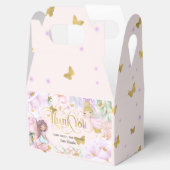ピンクの魅惑の庭の妖精、蝶の誕生日 フェイバーボックス (オープン)