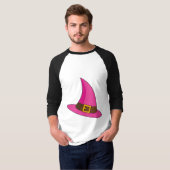 ピンクの魔女の帽子 Tシャツ (正面フル)