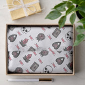 ピンクの魔女ゴシックトリプルムーンパターン 薄葉紙 (ギフト)