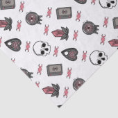 ピンクの魔女ゴシックトリプルムーンパターン 薄葉紙 (詳細)