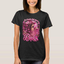 ピンクの魔女ハロウィンTシャツ 乳がん啓発