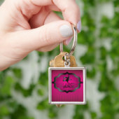 ピンクの魔女ハロウィーンの形 キーホルダー (手)