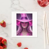 ピンクの魔女 スタンダードカクテルナプキン (インサイチュ)