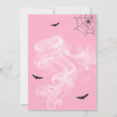 ピンクの魔女Aベビーは赤ちゃんシャワーを醸造している 招待状 (裏面)