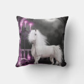 ピンクの魔法のユニコーン クッション (裏面)