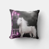 ピンクの魔法のユニコーン クッション (正面)