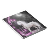 ピンクの魔法のユニコーン ノートパッド (アングル)