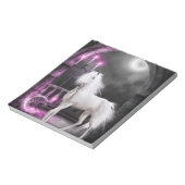 ピンクの魔法のユニコーン ノートパッド (回転)