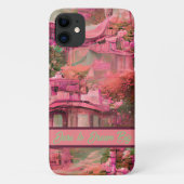 ピンクの魔法の幻想的な森 Case-Mate iPhoneケース (裏面)