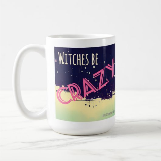ピンクの魔法使いのマグカップ コーヒーマグカップ (左)