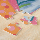 ピンクの魚 ジグソーパズル (側面)