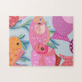 ピンクの魚 ジグソーパズル (横)