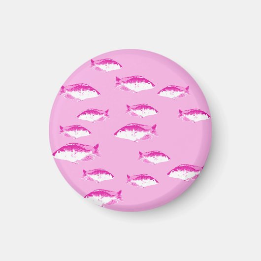 ピンクの魚 マグネット (正面)