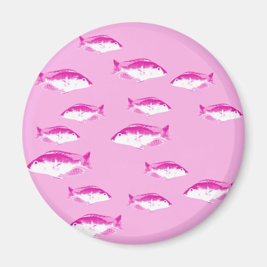ピンクの魚 マグネット (正面)