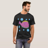 ピンクの魚 Tシャツ (正面フル)