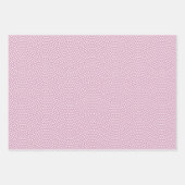 ピンクの鮫小紋（大規模） ラッピングペーパーシート (正面3)