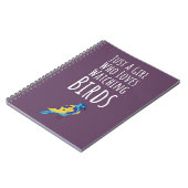 ピンクの鳥のギフト 赤ちゃんの女の子へ 子供向け 鳥 ノートブック (左側)