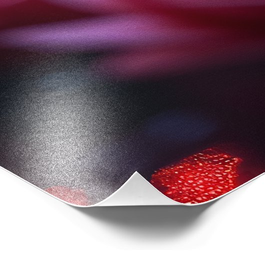 ピンクの鳥の巣稲妻スカイの下 – Surreal フォトプリント (角)