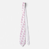 ピンクの鳥の音楽 ネクタイ (正面)