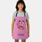 ピンクの鳥 エプロン (インサイチュ)