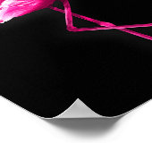 ピンクの鳥 フラミンゴ 乳がん啓発 ポスター (角)