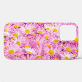 ピンクの黄色い花シームレスな背景 Case-Mate iPhoneケース (裏面 (横))