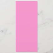 ピンクの黄色の白いデイジー結婚のメニューカード メニュー (裏面)