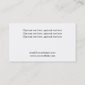 ピンクの黒いクッキーのベーキングの名刺 名刺 (裏面)