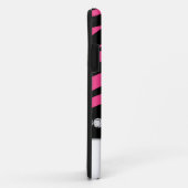 ピンクの黒いシマウマのプリントのiPhone 5の穹窖 Case-Mate iPhoneケース (裏面/右)