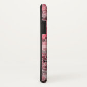 ピンクの黒い灰色の斑入りモザイクタイル Case-Mate iPhoneケース (裏面/右)