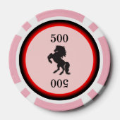 ピンクの黒い種馬 ポーカーチップ (裏面)
