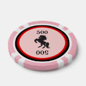 ピンクの黒い種馬 ポーカーチップ (シングル)