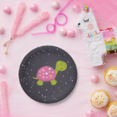 ピンクの黒板のカメのパーティーのプレート ペーパープレート (パーティー)