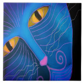 ピンクの鼻の抽象芸術絵を描の タイル (正面)