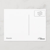 ピンクの鼻ホワイトフワフワ子猫葉書 ポストカード (裏面)