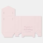 ピンクの1歳の誕生日 フェイバーボックス (見開き)