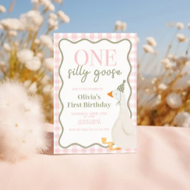 ピンクの1羽のばかガチョウ 招待状